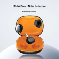 Microphone cravate sans fil intelligent à réduction de bruit omnidirectionnelle, magnétique, compact et portable, 20Hz-20KHz, pour diffusion en direct