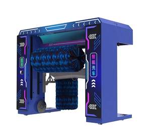 Máquina de Lavado de Autos Eléctrica de 7 Cepillos, Totalmente Automática, de Acero Inoxidable, con Movimiento Recíproco - Product Image 1