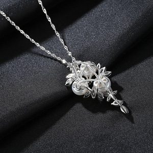 Nuevo Collar con Colgante de Perla Natural de Agua Dulce en Plata de Ley S925: Joyería de Diseño para Mujer al por Mayor - Product Image 3