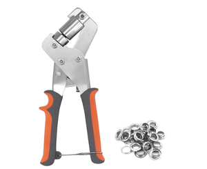 Yeni yumruk pense taşınabilir kuşgözü pense seti 20 alüminyum halkalar 10mm PVC afiş için brandalar karton - Product Image 2