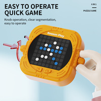 Jeu électronique intelligent numérique 6 en 1, jeu de puzzle Tic-Tac-Toe portable, jouet de divertissement, jouets éducatifs