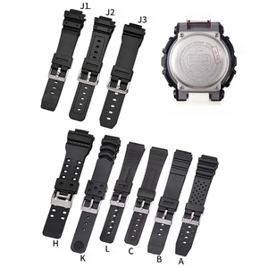 Correa de reloj de TPU negra para <span class=keywords><strong>Casio</strong></span> DW-9052 DW-6900 GW-6900 G-6900 DW-5600 G-5600 - Product Image 6