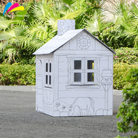 Großhandel Pädagogisches Kreatives Zeichenpapier-Haus Karton-Raketen-Spielhaus für Kinder