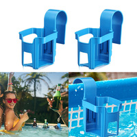 Porte-gobelet pour piscine hors sol, porte-boissons anti-déversement pour barre supérieure ronde au bord de la piscine G25-461