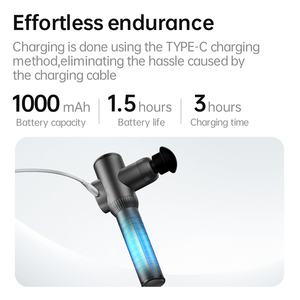 Mini pistolet de massage électrique sans fil professionnel pour relaxation corporelle complète, vibromasseur à percussion pour tissus profonds - Product Image 4