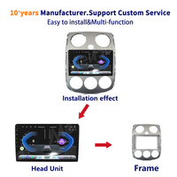 Marco de DVD para Auto Android Portátil Meihua de 9 Pulgadas para Mazda Verisa 2005-2015 Plateado con Arnés de Cableado y 1 Año de Garantía