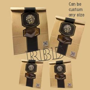 Snacks Tin Ties Kraft Bakery <b>Bags</b> with Window Food Storage Candy Cookies Coffee Bean Standup Nuts Packaging <b>Bags</b> for Dried Fruit - Product Image 2
