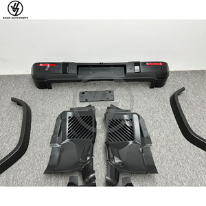 Kits de carrosserie en fibre de carbone sèche pour G-class W464, mise à niveau W465 G63 AMG G500 2019- – Pare-chocs avant/arrière en tissage sergé brillant - Product Image 2
