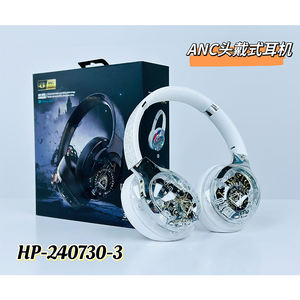Auriculares Inalámbricos OneDer ANC HIFI Estéreo con Cancelación Activa de Ruido para Juegos, para PC, Computadora, Teléfono Móvil, Diseño Técnico Transparente - Product Image 2