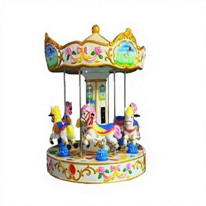 Carrusel de Parque de Atracciones Grande, Máquina de Videojuegos Operada con Monedas, Versión Deluxe para 3-6 Personas, Máquina de Juego Popular en Internet - Product Image 1
