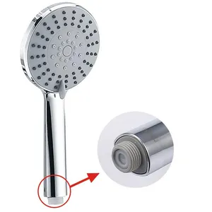 Mineral Stone Water Saving Handheld Metal Carbon Filter Shower Head For Pressured Shower Head With Anti-Scale Filter