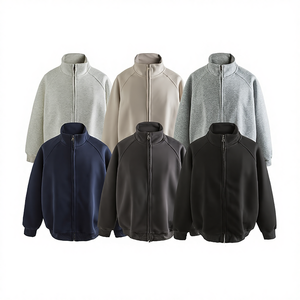 Sweat à capuche décontracté pour homme, fermeture éclair, doublé, tricot ample, 100% coton, respirant, anti-boulochage, tendance automne, fitness - Product Image 4