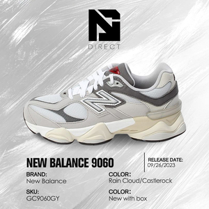 Zapatillas New Balance 9060 para Niños Grandes 'Raincloud' con Parte Superior de Malla Transpirable y Cordones, Estilo Chunky, Dropshipping - Product Image 6