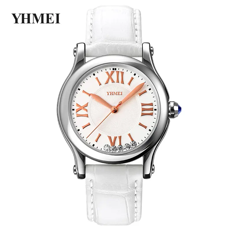 Hot selling waterproof leather ladies watches waterproof date cheap quartz watches fashion diamond watches