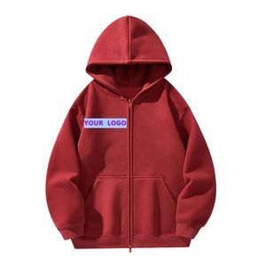 New Arrivals Oversized Manufacture Heavy Cotton Hoodie New Sports Hooded Coat Zipper Autumn Hoodie Varsity Jacket Men - Product Image 2