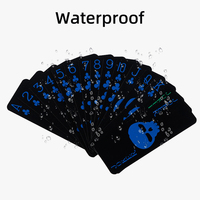 Cartes de Jeu de Poker Longue et Étroite Taille Personnalisée au Design Solitaire 54 Deck PVC 100% Plastique Étanche Carte de Jeu
