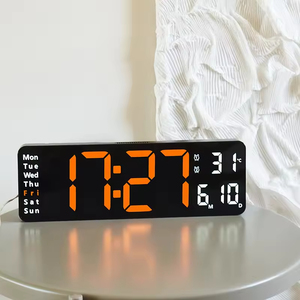 Reloj de Mesa Inteligente de 13 Pulgadas al por Mayor, Diseño Sencillo para Sala de Estar con Pantalla Multifuncional de Temperatura, Día y Semana, Control Remoto - Product Image 3