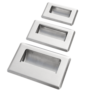 3620 Stainless Steel Sliding <strong>Door</strong> Flush Handle Oval Recessed <strong>Finger</strong> Pull Handle - Product Image 1