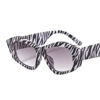 Lunettes de soleil œil de chat tendance, logo personnalisé, lunettes de soleil géométriques en PC de marque pour femmes et hommes