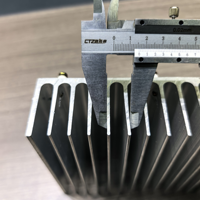 Radiateur d'extrusion en aluminium anodisé pour onduleur d'ascenseur, refroidissement efficace, design moderne pour le contrôle électrique des ascenseurs