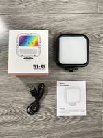 Mini lampe vidéo LED RVB pleine couleur portable, température de couleur réglable, pour maquillage, YouTube, ordinateur, smartphone
