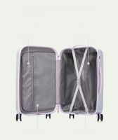 Valise rigide dégradée de couleur Valise à roulettes série Ice-Cream avec USB et porte-gobelet bagage à main multifonctionnel