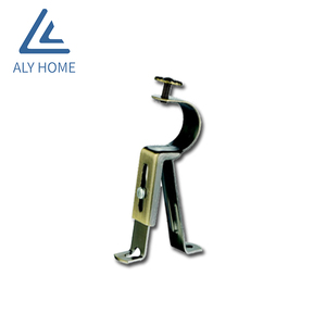 Vendita calda regolabile <span class=keywords><strong>doppio</strong></span> singolo metallo asta per tenda staffe asta per tenda stelo supporto - Product Image 3