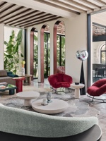 Ensemble table et chaises de salle à manger en bois massif pour restaurant, 2m/4m, dossier haut, mobilier commercial pour café, boutique et centre commercial