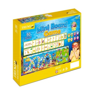 Mini-Brettspiel für Kinder mit 50 Fragen der ersten Klasse, zweiseitiges Spielbrett, Lernspielzeug für Kinder ab 3 Jahren - Product Image 4