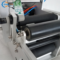 Machine d'étiquetage semi-automatique électrique pour bouteilles rondes en verre, papier et métal, avec application d'autocollants plats à faible bruit