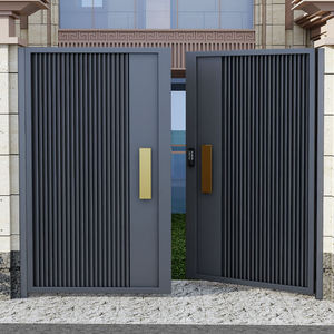 Porte coulissante électrique latérale en alliage d'aluminium et verre moderne pour maisons individuelles, villas, jardins et cours, idéale pour les espaces intérieurs et extérieurs. - Product Image 1