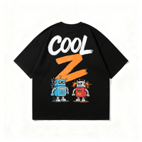 T-shirts personnalisés Streetwear à imprimé numérique 220 grammes pour hommes, à manches courtes, coupe droite, ourlet déchiré, motif graphique