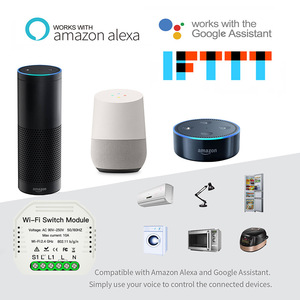 Polvo <span class=keywords><strong>inteligente</strong></span> 1 <span class=keywords><strong>Google</strong></span> Alexa Control <span class=keywords><strong>de</strong></span> voz 2 Control remoto inalámbrico Tuya <span class=keywords><strong>inteligente</strong></span> DIY Wifi módulo interruptor - Product Image 4