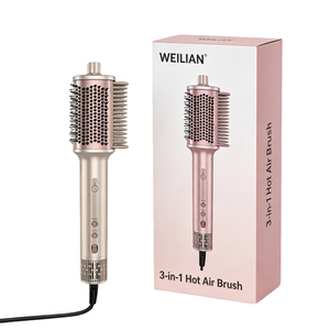 <span class=keywords><strong>Brosse</strong></span> sèche-<span class=keywords><strong>cheveux</strong></span> ionique en céramique 3 en 1, <span class=keywords><strong>brosse</strong></span> à air chaud avec peigne à air chaud à haute vitesse pour un brushing sans frisottis et un lissage - Product Image 2