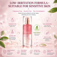 Soin de la peau : Spray éclat double texture, gelée et brume sérum, enrichi en Céramide, Acide Hyaluronique, Niacinamide, Glutathion et Collagène PDRN rose
