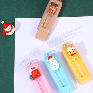 ยางลบดินสอรูปผลไม้การ์ตูนน่ารัก แบบกด-ดึง สำหรับนักเรียน ใช้งานง่าย ไม่เป็นขุย ขายส่ง - Product Image 2