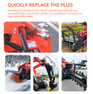 Mini-chargeuse compacte sur chenilles personnalisée, moteur diesel Euro5/EPA, attache ripper, moteur de décompactage du sol, 500 kg - Product Image 6