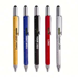 Stylo multifonction YS201 personnalisé 6 en 1 avec logo imprimé, stylet multifonction, stylo à bille, cadeau d'entreprise pour les activités professionnelles - Product Image 1