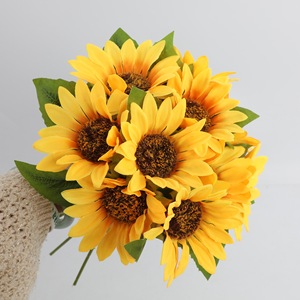 Girasol Artificial de Tallo Único, Adorno Floral para el Hogar, Decoración para Bodas y Accesorios para Fotografía - Product Image 6