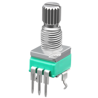 Potentiomètre rotatif de haute qualité à axe rond B10K A10K B20K B50K B100K ALPS RK097 RV097 9MM avec clic central SOUNDWELL Factory