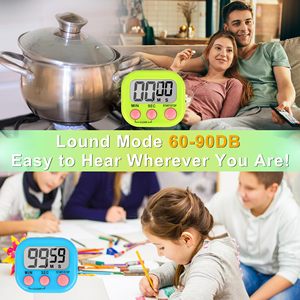 Led hiển thị truy cập đồng hồ báo thức hướng dẫn sử dụng điện tử đếm ngược thể thao từ kỹ thuật số Hẹn Giờ Nhà Bếp Nấu Ăn tắm nghiên cứu Đồng hồ bấm giờ - Product Image 4