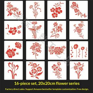 Tavoletta di Disegno Traforata in PET per Decorazione Torte e Biscotti, Forniture per Pittura a Spruzzo, Accessori per Fiori e Caffè Fai-da-Te - Product Image 1