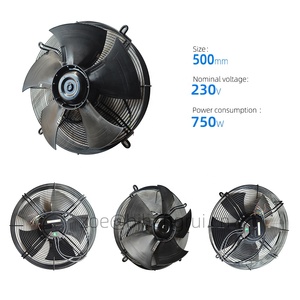 Ventilador axial de enfriamiento para condensador de aire acondicionado y torre de enfriamiento ebmpapst S3G500-AM56-21 230V AC 3.4A 1420RPM S3G500-AM56-21/F02 - Product Image 2