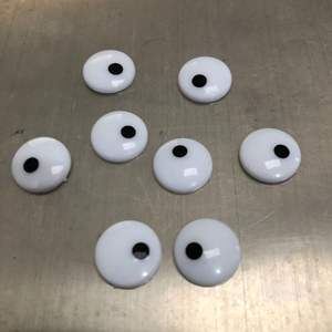 Venta al por mayor de <span class=keywords><strong>Ojos</strong></span> de resina de 12mm y 14mm para DIY juguete medio Animal ojo azulejos para títere Amigurumi oso de peluche ganchillo muñeco de plástico - Product Image 5