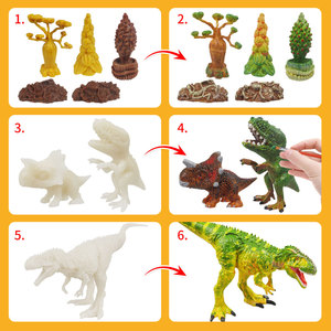 Kit didattico per bambini da colorare per bambini 3d Set di pittura di dinosauri giocattolo da colorare <span class=keywords><strong>disegno</strong></span> di pittura di arte artigianale modello di <span class=keywords><strong>dinosauro</strong></span> - Product Image 4