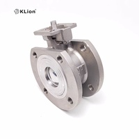 Válvula de Bola KLION Rts de Acero Inoxidable 316, Resistente a Ácidos, Certificada ISO CE, Industrial, Ajustable, de Alta Presión, Sin Retención, con Brida