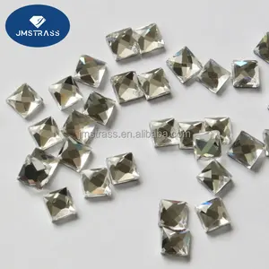 6x6mm noir carré strass Offre Spéciale accessoires de vêtement hot fix fantaisie carré pierre cristal strass