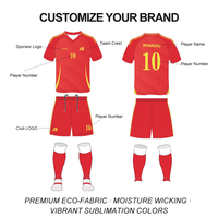 Usine de vêtements de sport, maillots de football personnalisés en sublimation, qualité supérieure, design nouveau, uniformes de football pour hommes