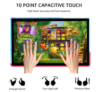 Écran de jeu incurvé infrarouge 4K en forme de J personnalisé de 21,5/32/43/55 pouces, moniteur LED pour machine de point de vente VGA, écran d'affichage pour machine de jeu