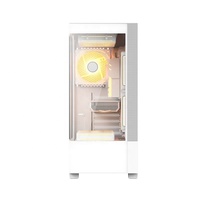 Boîtier d'ordinateur compact ATX Mid-Tower pour jeux avec vue latérale complète